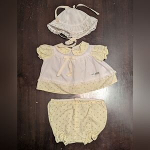 Cabbage Patch Kids Preemie Sundress, Bloomers + Bonnet